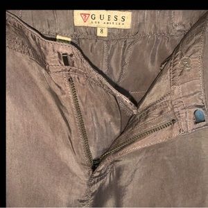 Guess 100% Cupro Breathable Fabric Cropped Pants